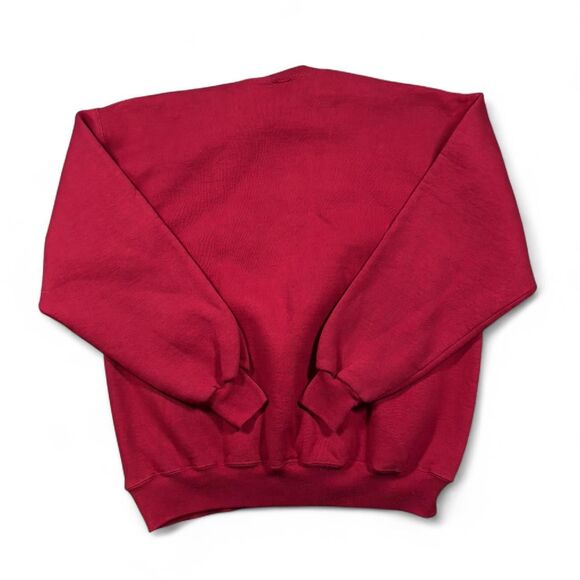 Vintage 90s Russell Athletic Crewneck Sweatshirt Men’s Medium Red Made in USA - Picture 2 of 5